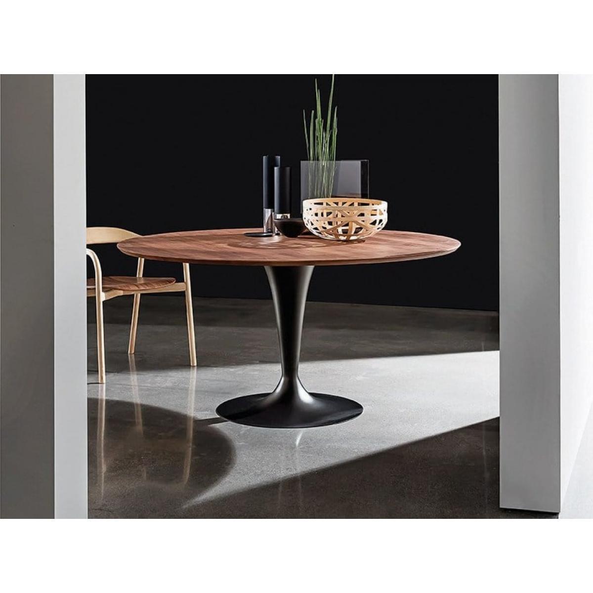 Flute wood table by SOVET Italia