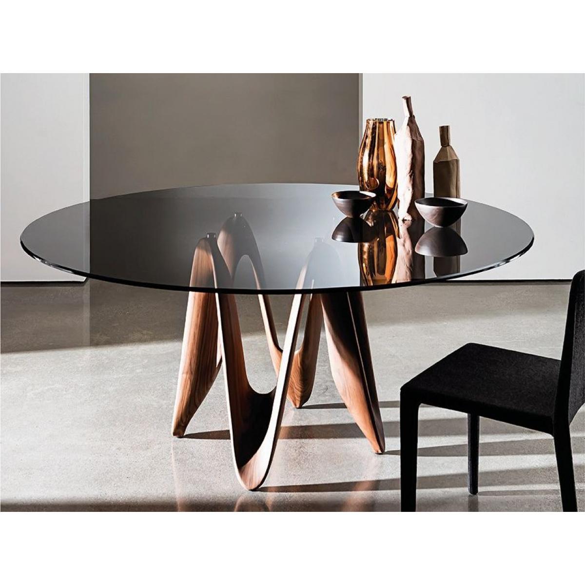 LAMBDA glass table by SOVET Italia