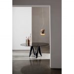 LAMBDA glass table by SOVET Italia