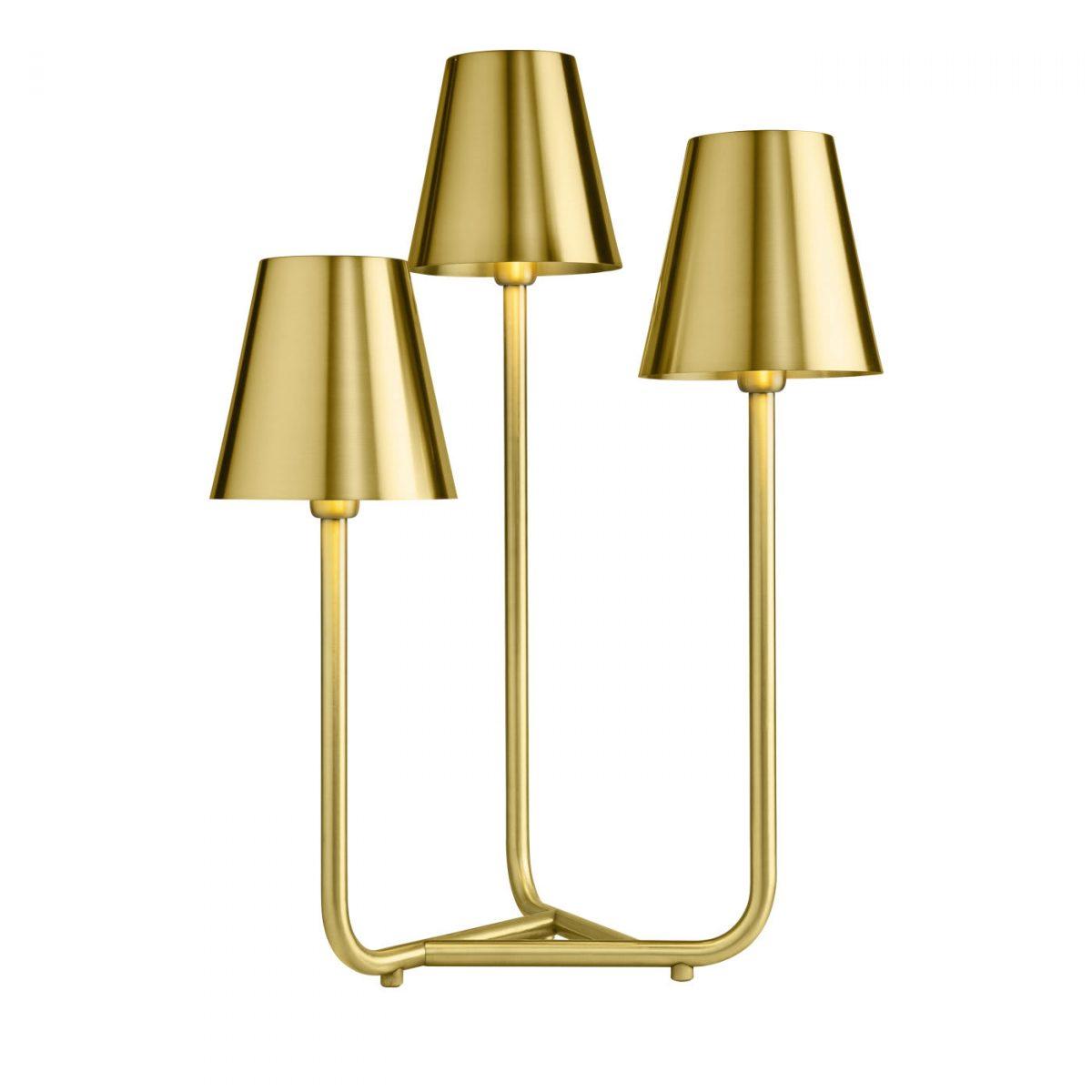 Trio Table Lamp in Satin Brass By GHIDINI1961