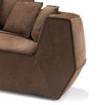 Infinito Large Brown Sofa by GHIDINI1961