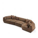 Infinito Large Brown Sofa by GHIDINI1961