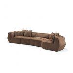 Infinito Large Brown Sofa by GHIDINI1961