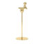 Omini Thinker Tall Candlestick in Polished Brass By GHIDINI1961