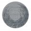 Triple Waves Round Grey Rug by GHIDINI1961