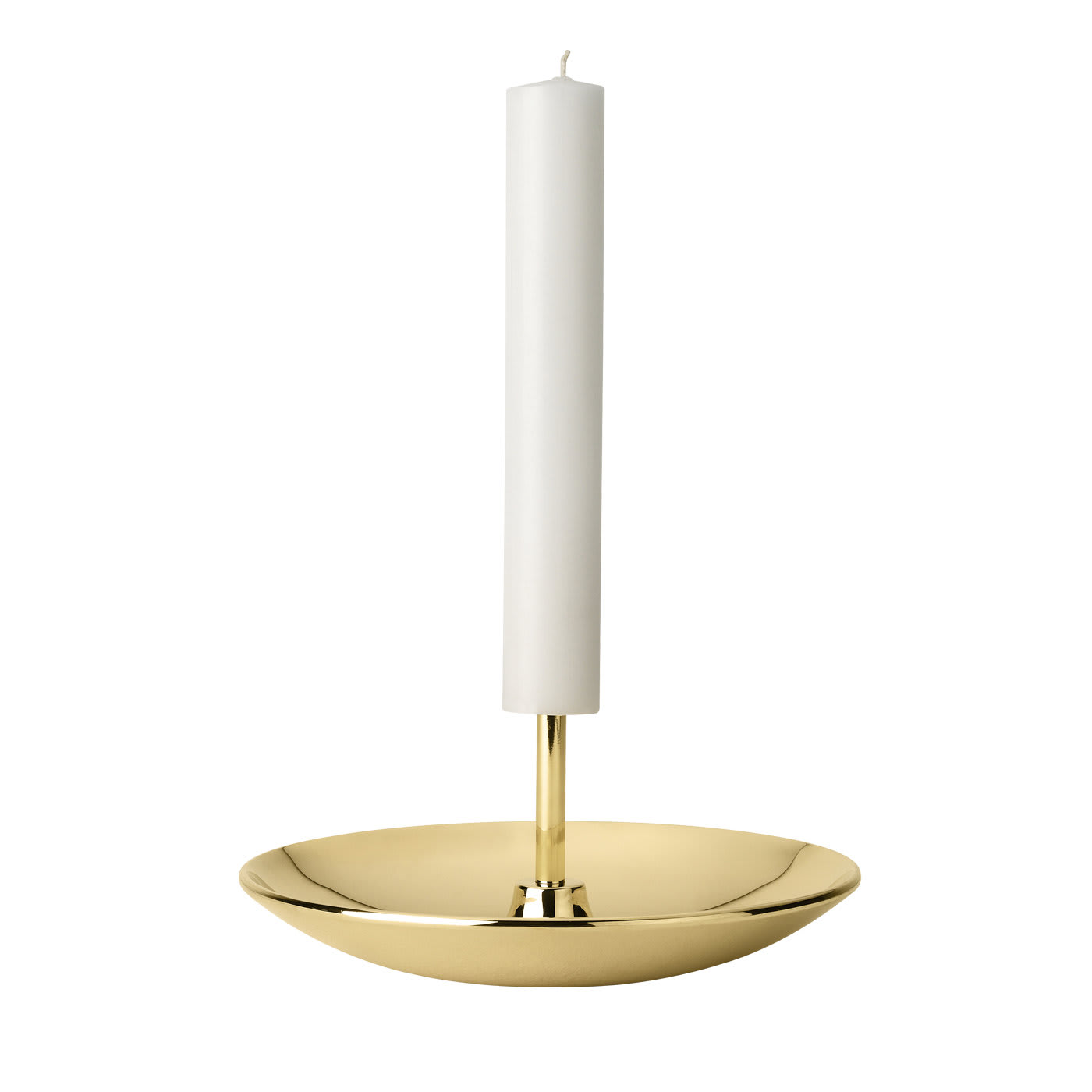 There Candle Holder Gold in Polished Brass By GHIDINI1961