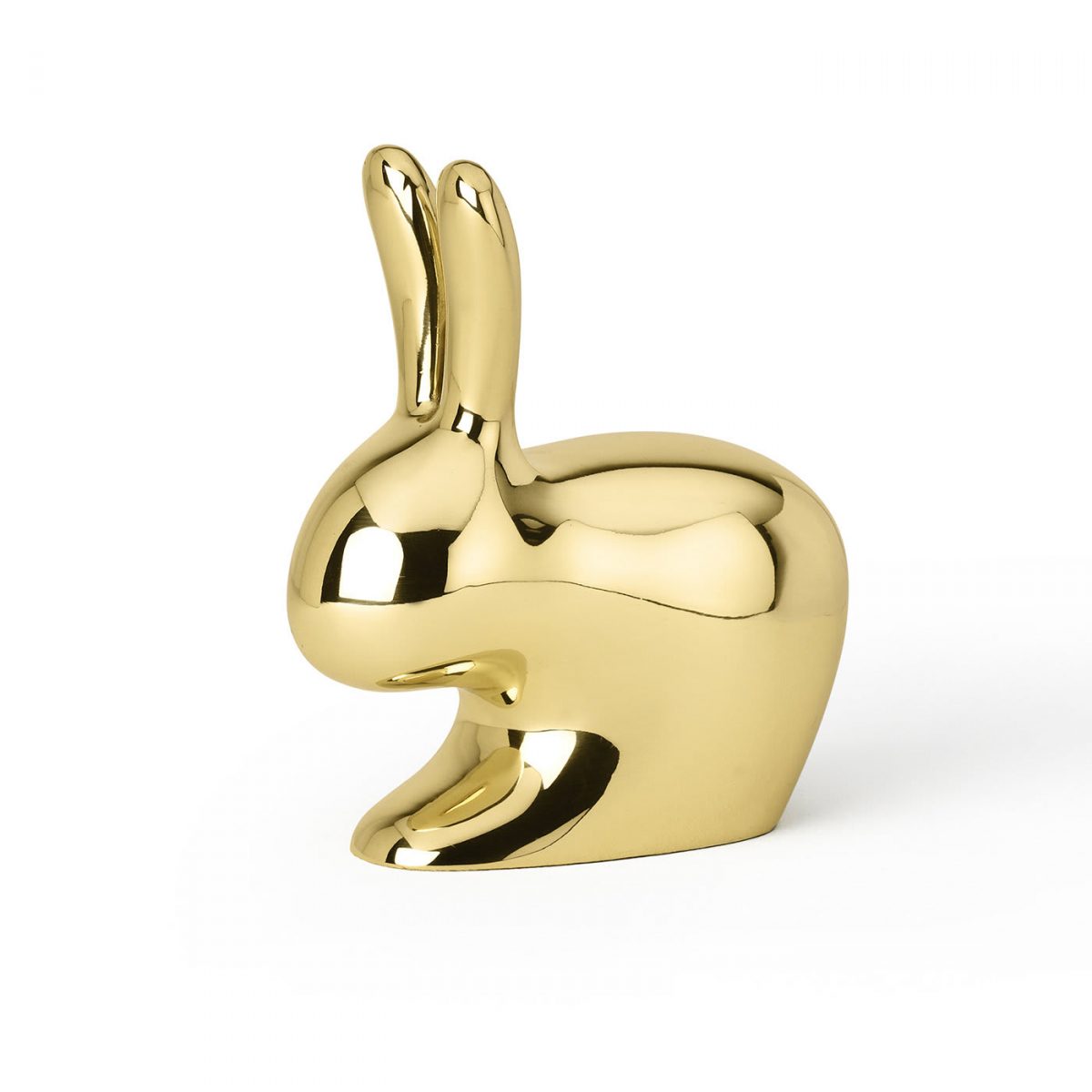 Rabbit Doorstop in Polished Brass by GHIDINI1961