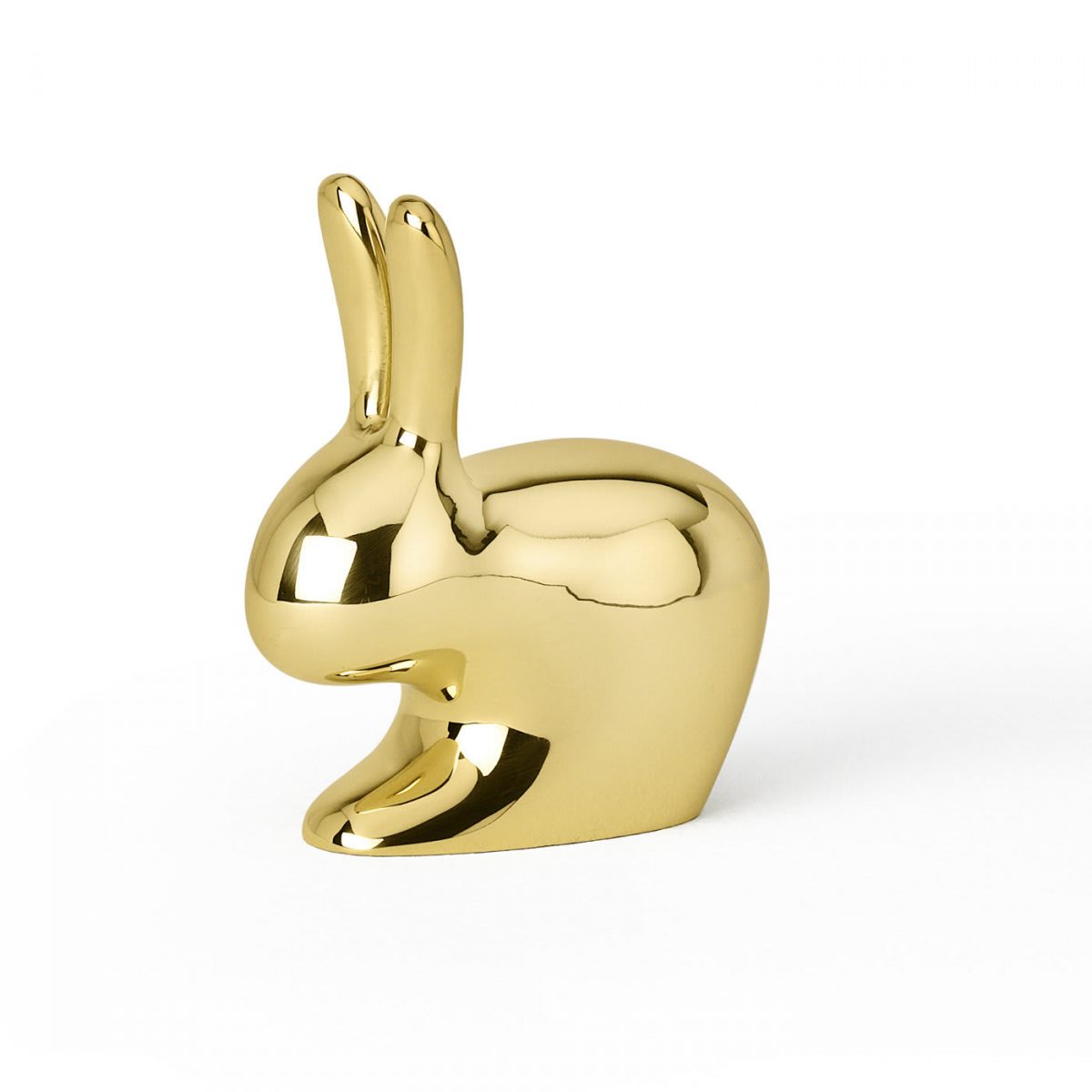 Rabbit Doorstop in Polished Brass by GHIDINI1961