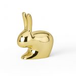 Rabbit Doorstop in Polished Brass by GHIDINI1961