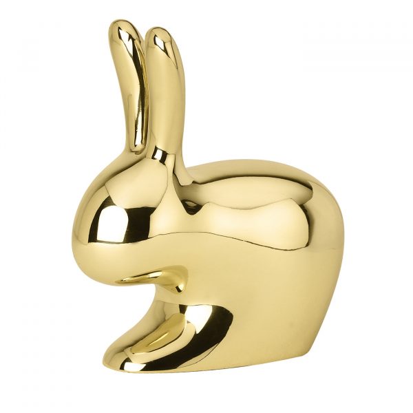 Rabbit Doorstop in Polished Brass by GHIDINI1961