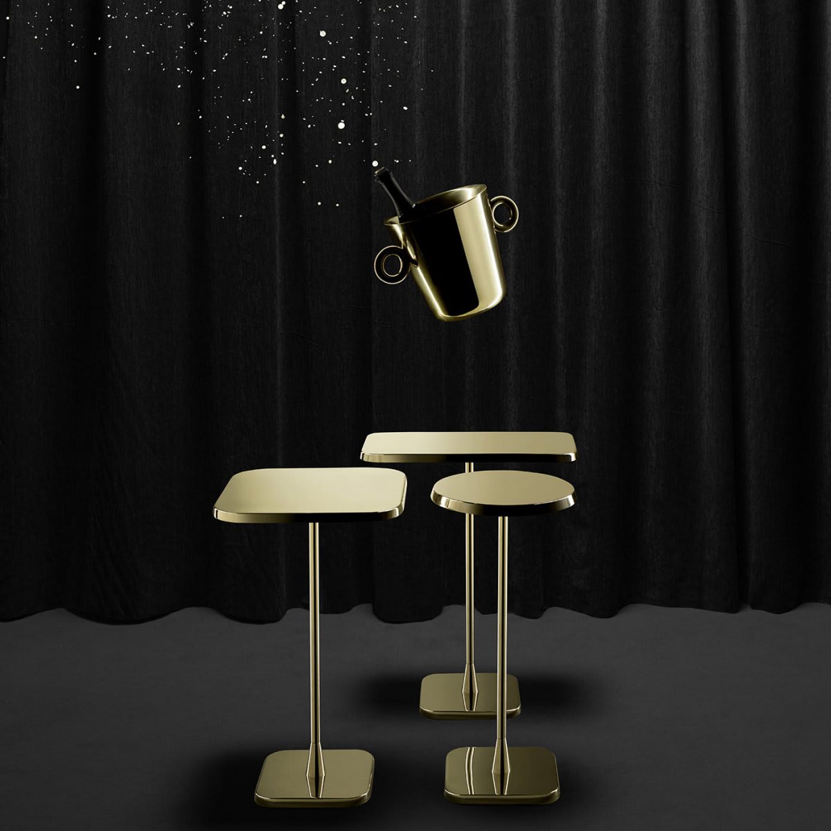 Opera Squared Table Gold By GHIDINI1961