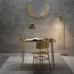 Miami Table Satin Gold By GHIDINI1961