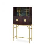 Zuan Mahogany and Verde Alpi Marble Bar Cabinet by GHIDINI1961