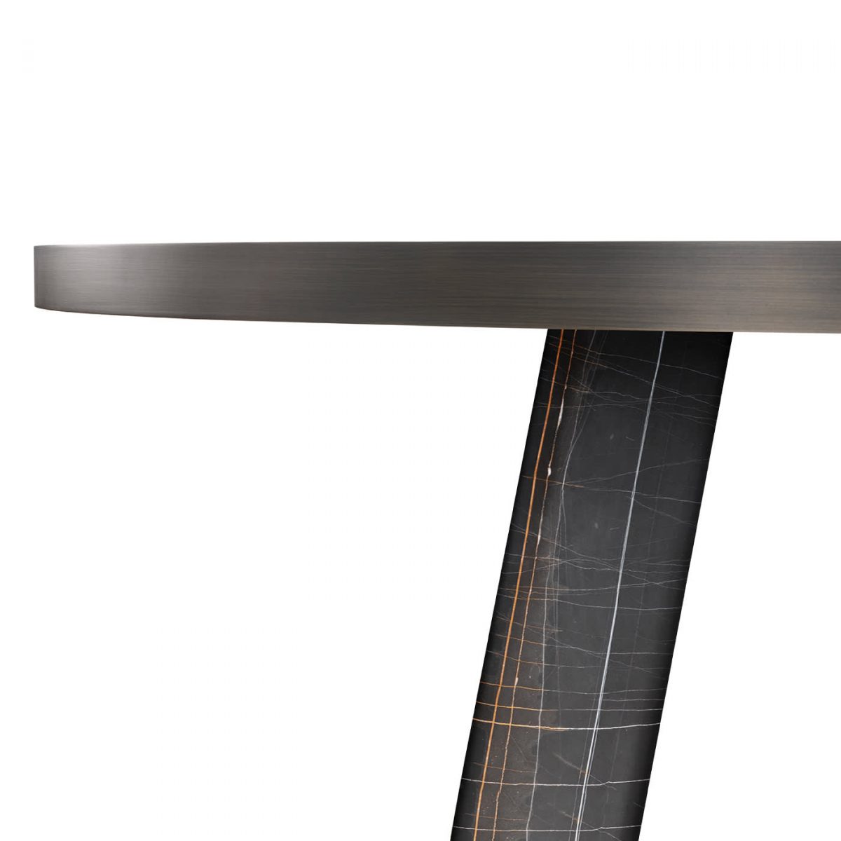 Native Sahara Noir Round Dining Table by GHIDINI1961