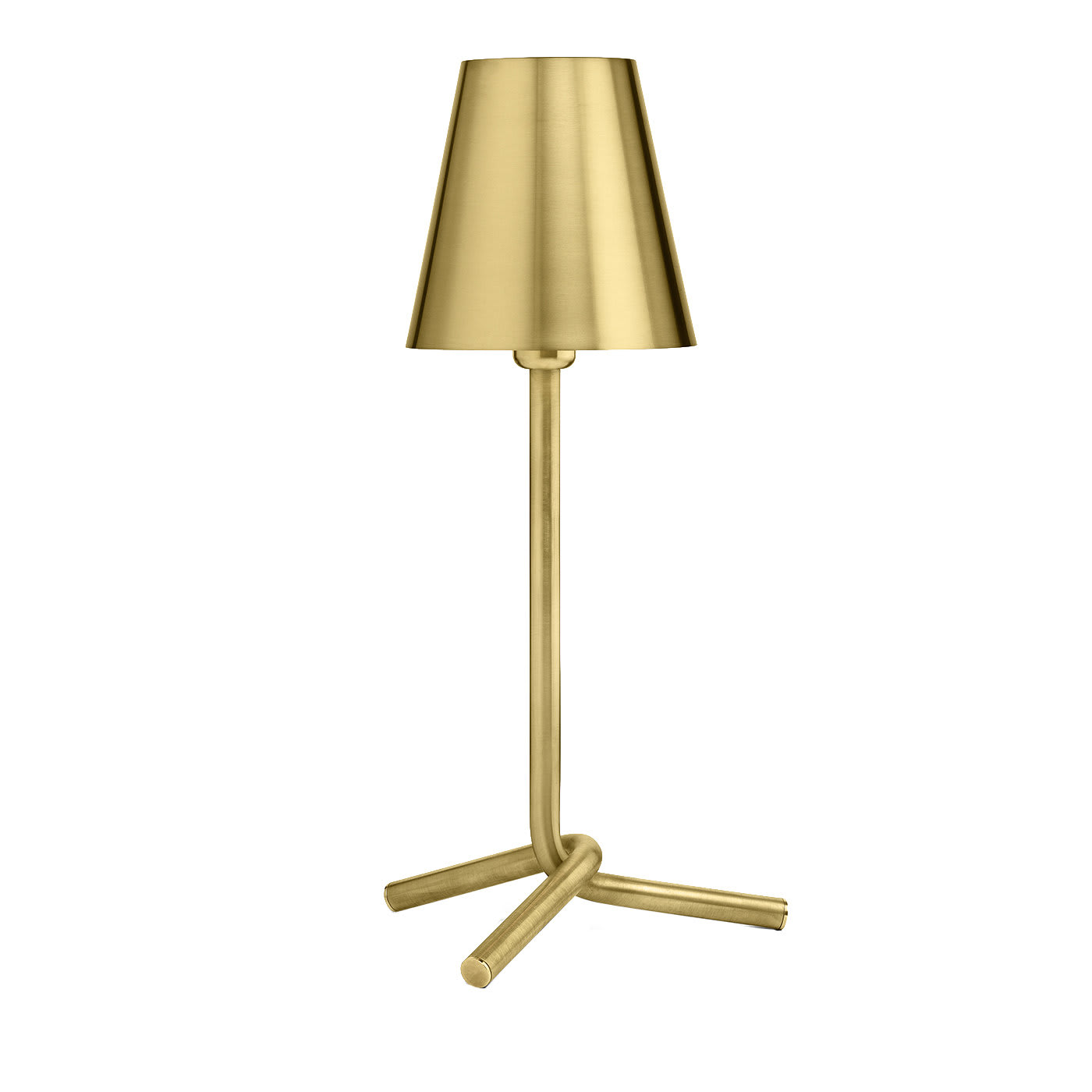 Mio Table Lamp in Satin Brass By GHIDINI1961