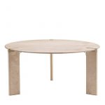 Ottanta Round Travertine Dining Table by GHIDINI1961