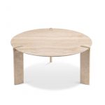 Ottanta Round Travertine Dining Table by GHIDINI1961