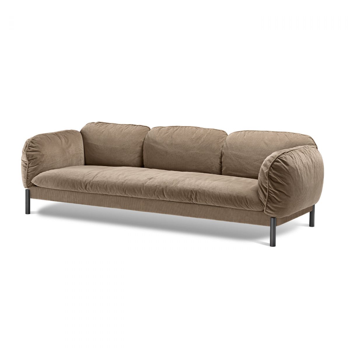 Tarantino Brown 3-Seater Sofa by GHIDINI1961