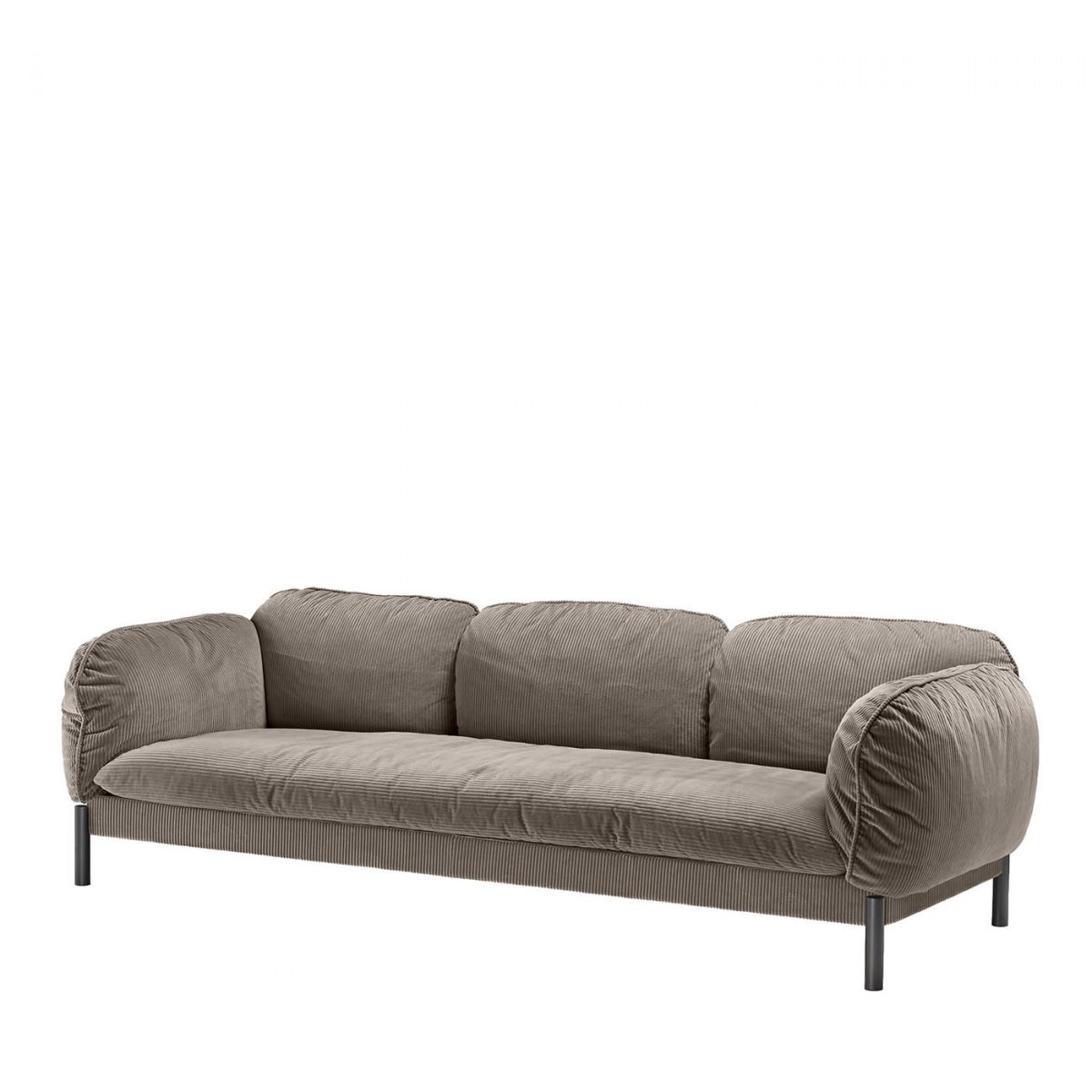 Tarantino Taupe Velvet Sofa by GHIDINI1961