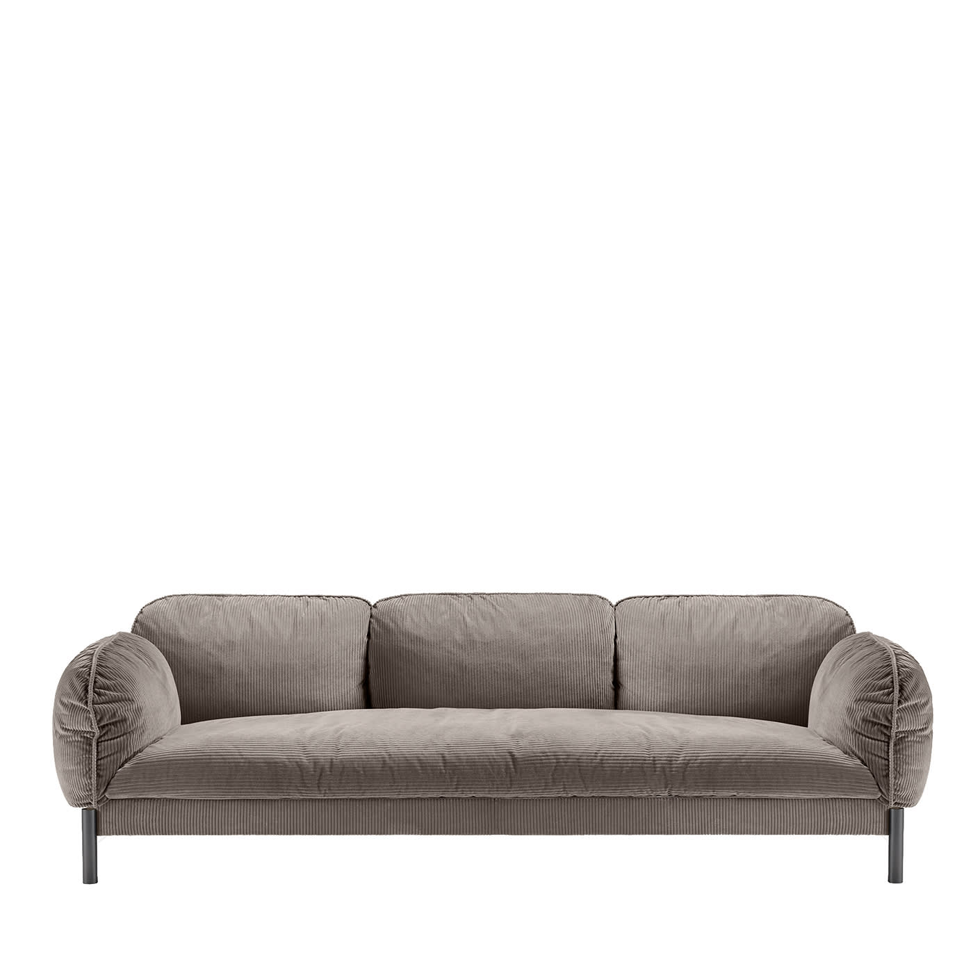 Tarantino Taupe Velvet Sofa by GHIDINI1961