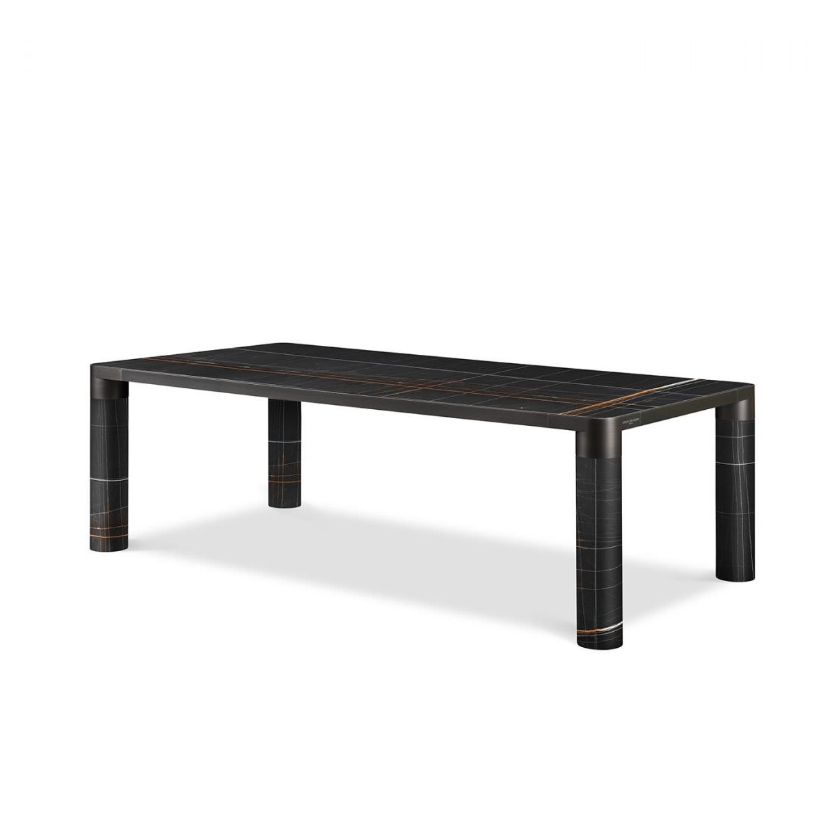 Bold Sahara Noir Marble Dining Table by GHIDINI1961