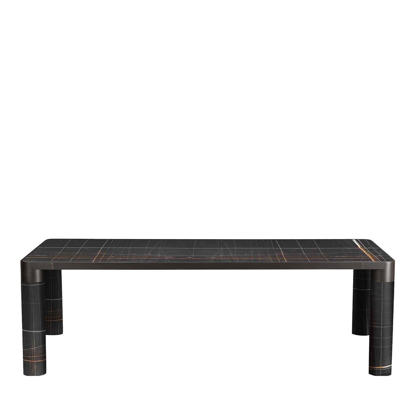 Bold Sahara Noir Marble Dining Table by GHIDINI1961