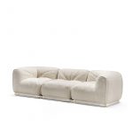 Laisure 3-Seater White Sofa by GHIDINI1961