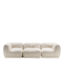Laisure 3-Seater White Sofa by GHIDINI1961