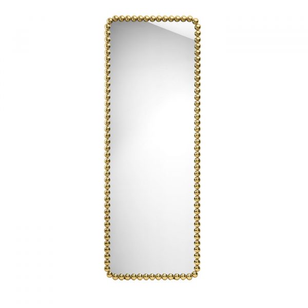 Gioiello Free Standing Gold Mirror by GHIDINI1961