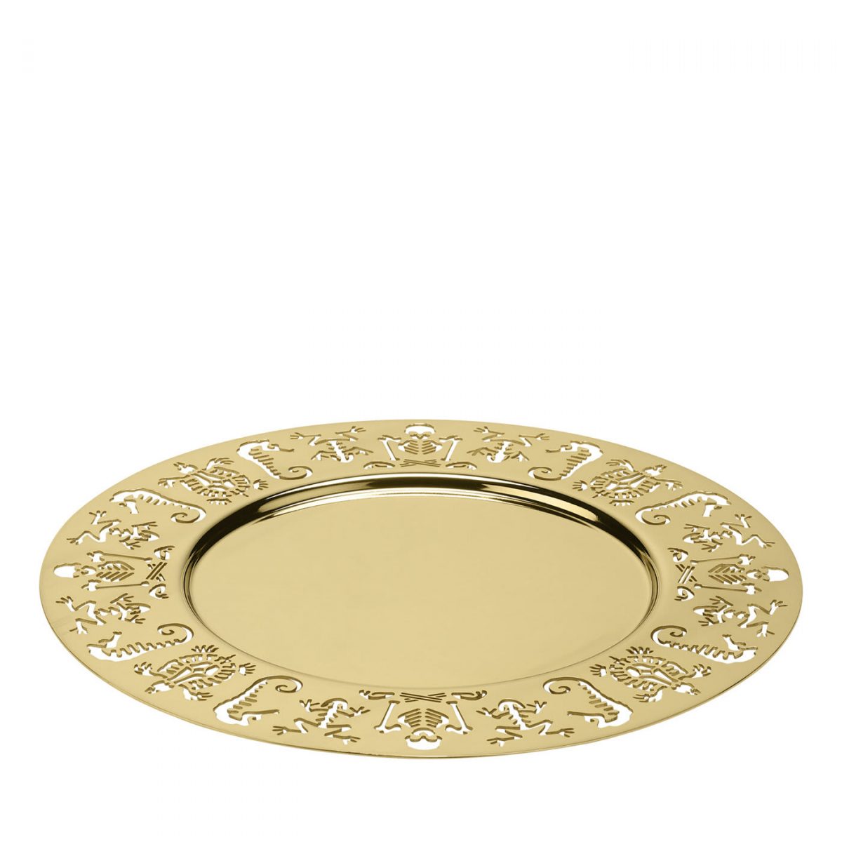 Round Tray Gold By GHIDINI1961