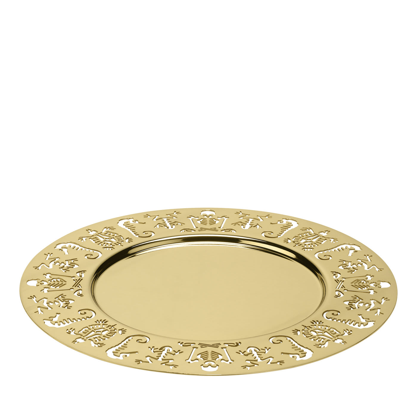 Round Tray Gold By GHIDINI1961