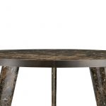 Native Dark Emperador Round Dining Table by GHIDINI1961