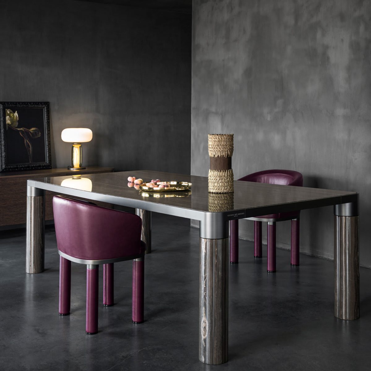 Bold Eramosa Marble Dining Table by GHIDINI1961