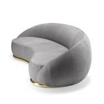 Abbracci Grey 3-Seater Sofa by GHIDINI1961