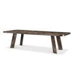 Native Dark Emperador Rectangular Dining Table by GHIDINI1961