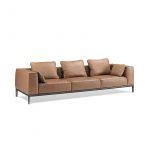 Milo Brown Leather Sofa by GHIDINI1961