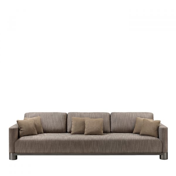 Bold Brown 3-Seater Sofa by GHIDINI1961