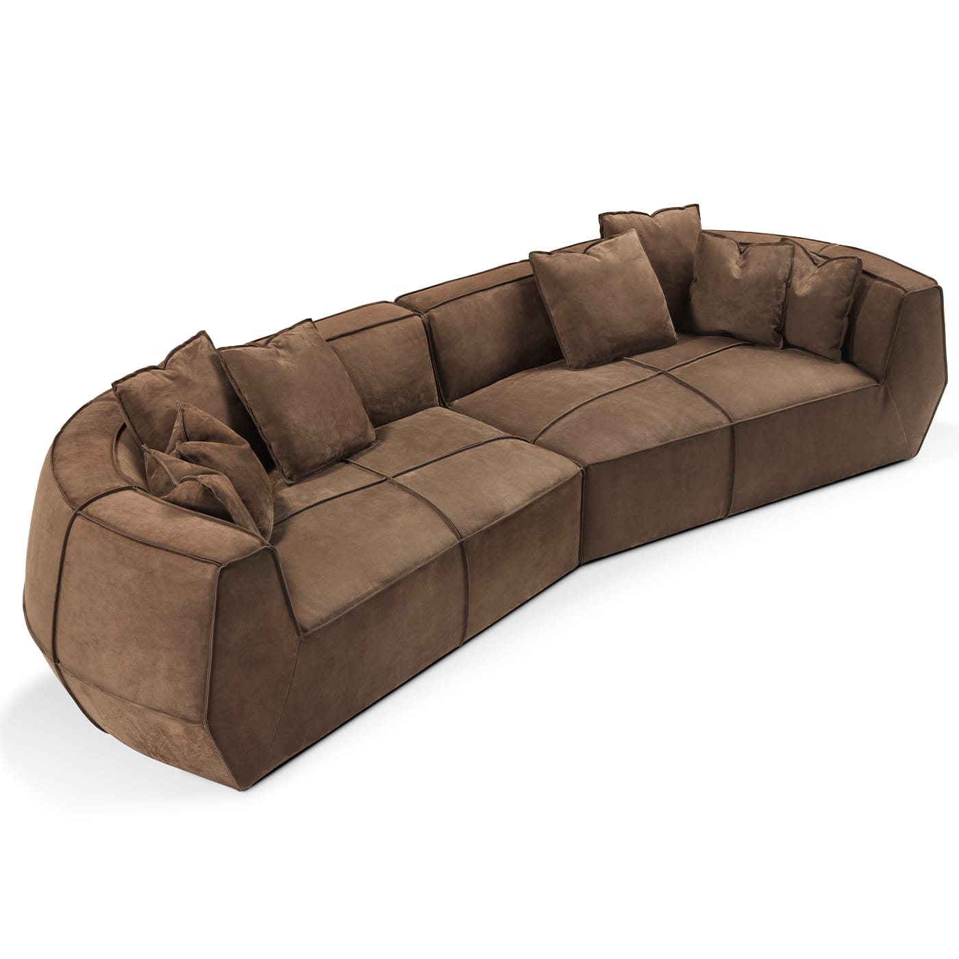 Infinito Medium Brown Sofa by GHIDINI1961
