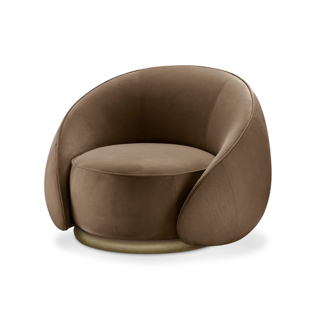 Abbracci Brown Armchair by GHIDINI1961