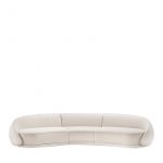 Abbracci 3-Module White Sofa by GHIDINI1961