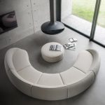 Abbracci 3-Module White Sofa by GHIDINI1961