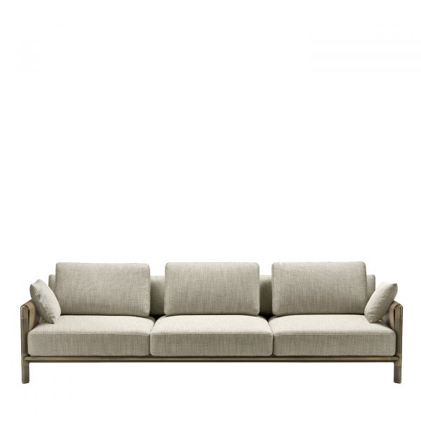 Frame 3-Seater Grey Sofa by GHIDINI1961