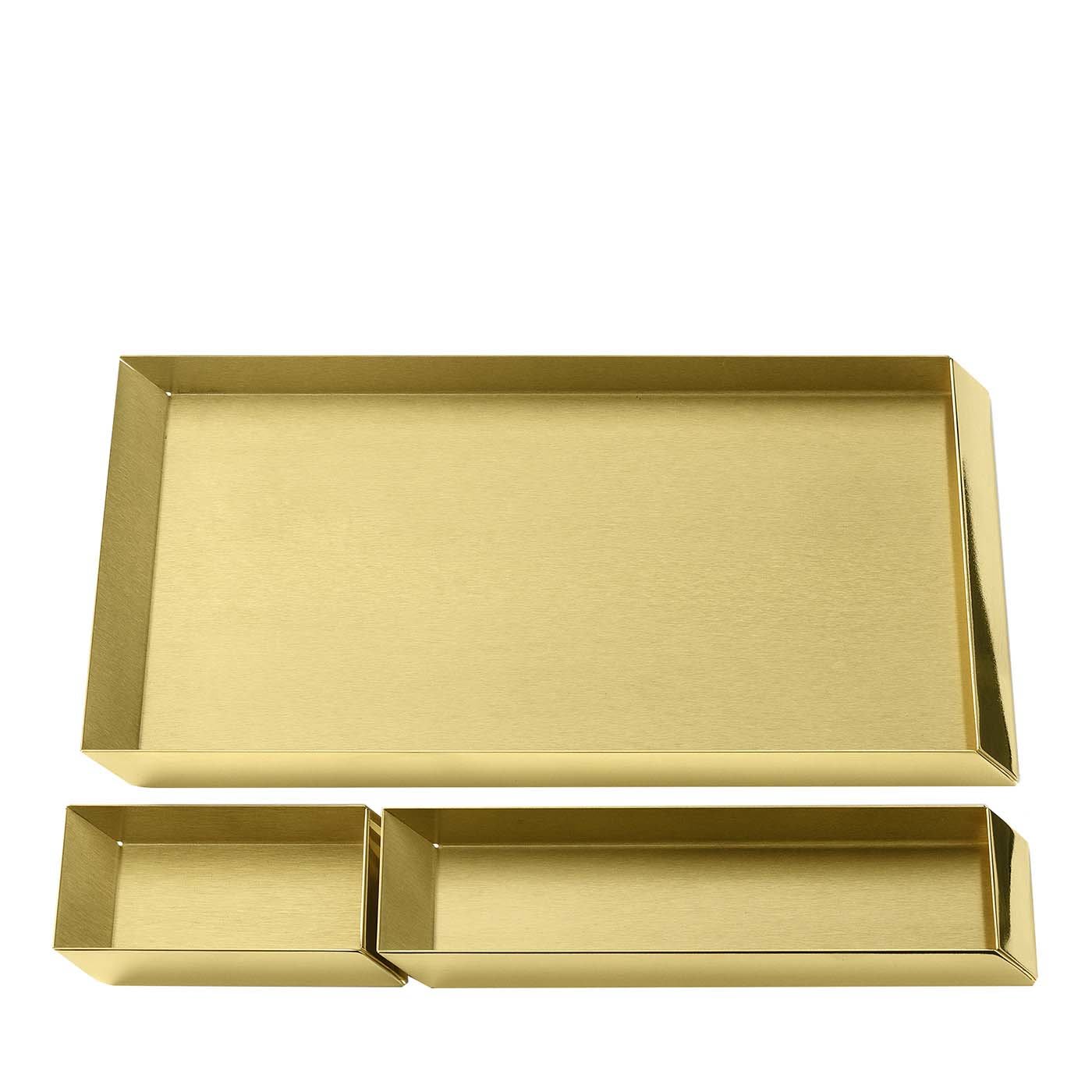 Axonometry Brass Desk Tray Set by GHIDINI1961