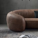 Bridge 3-Seater Brown Sofa by GHIDINI1961