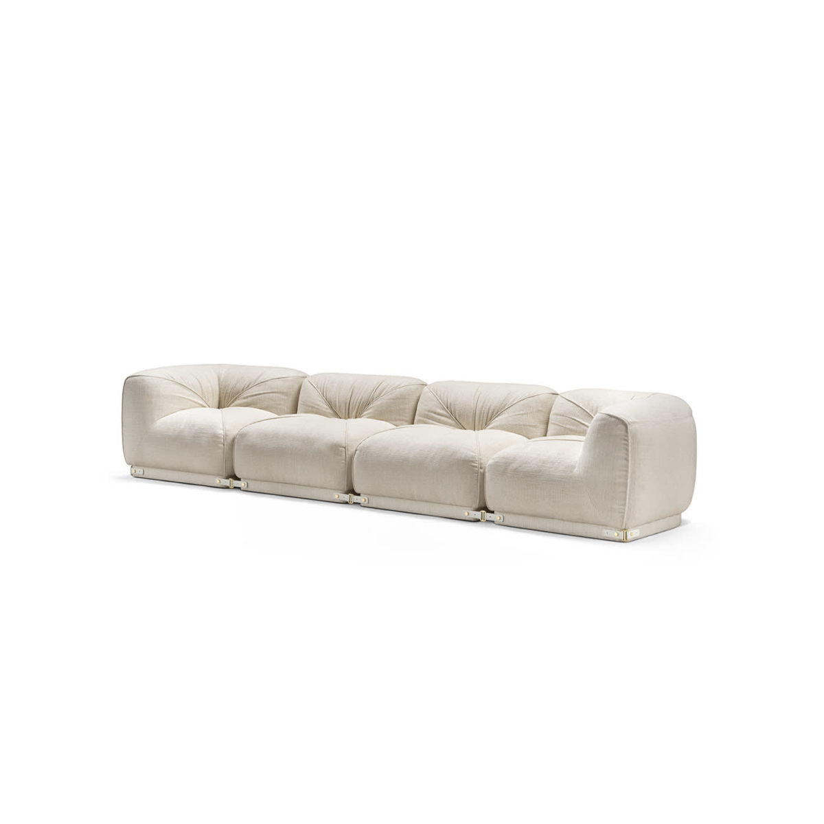 Leisure 4-Seater White Sofa by GHIDINI1961