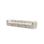 Leisure 4-Seater White Sofa by GHIDINI1961