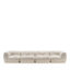 Leisure 4-Seater White Sofa by GHIDINI1961