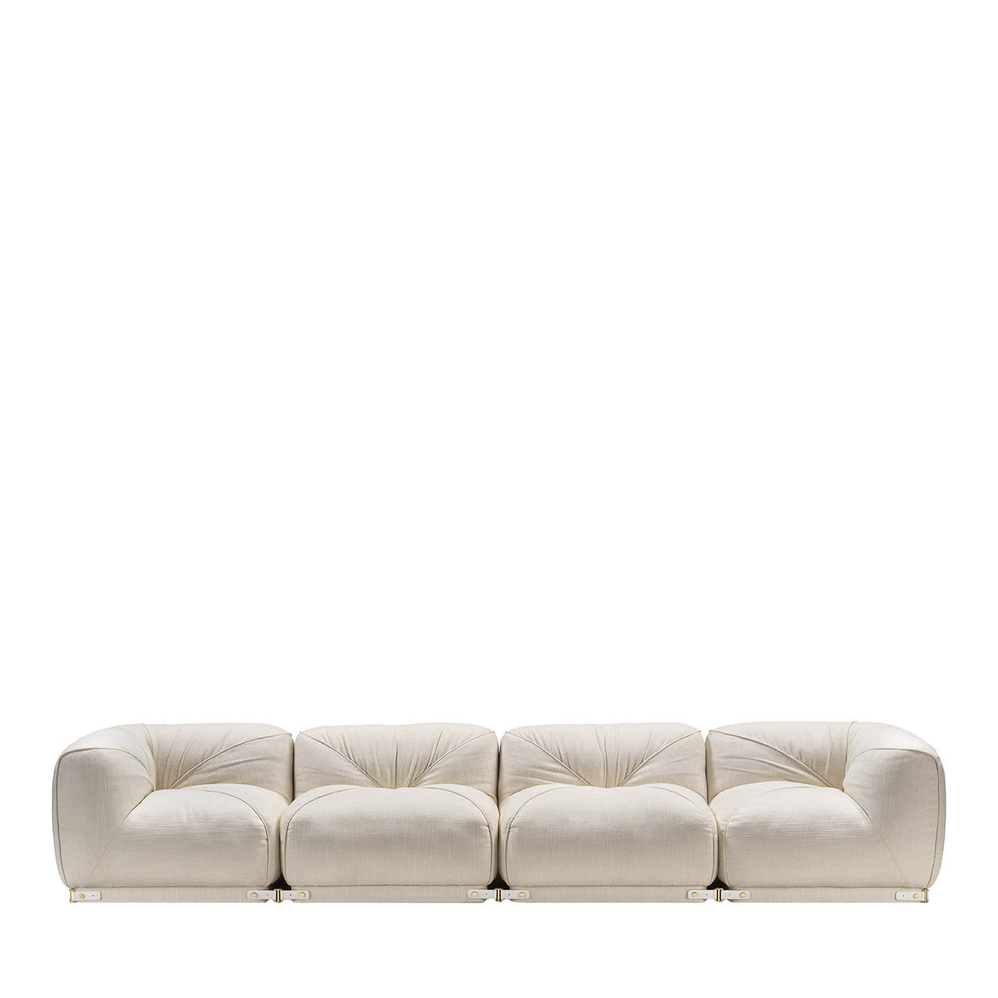 Leisure 4-Seater White Sofa by GHIDINI1961