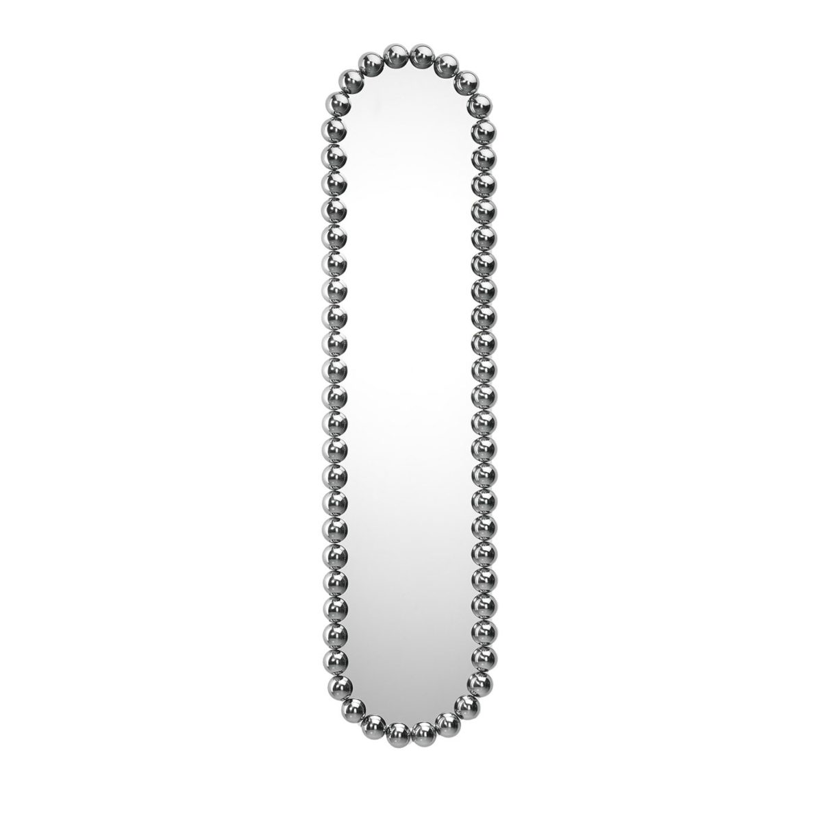 Gioiello Oval Chromed Mirror by GHIDINI1961