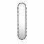Gioiello Oval Chromed Mirror by GHIDINI1961